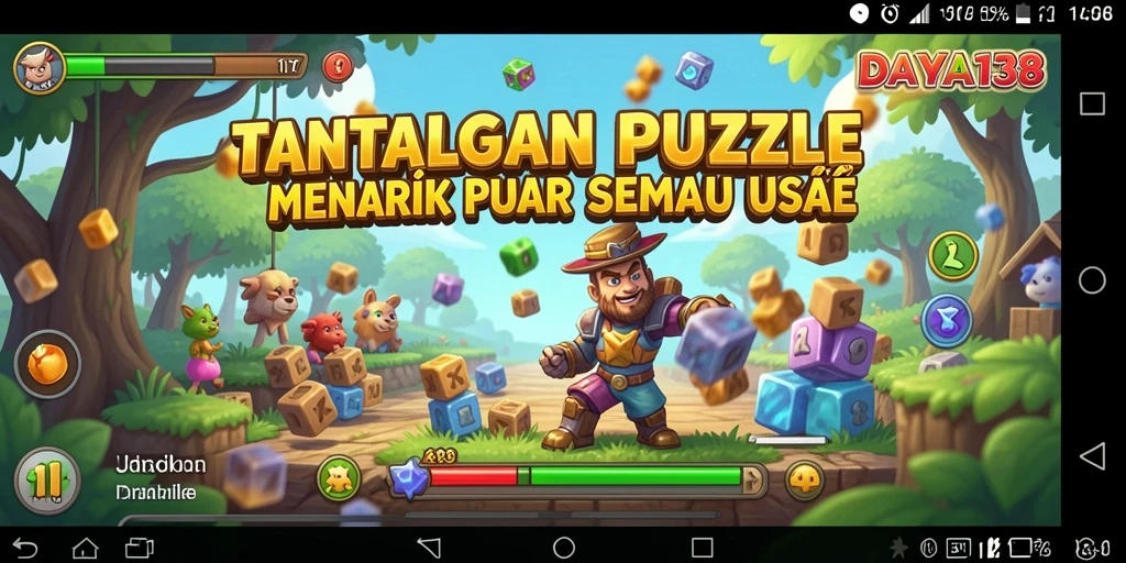 Tampilan gameplay menarik dari game Puzzle DAYA138.