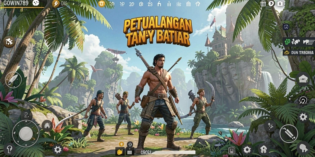 Tangkapan layar GOWIN789 menampilkan gameplay mendebarkan di dunia terbuka.