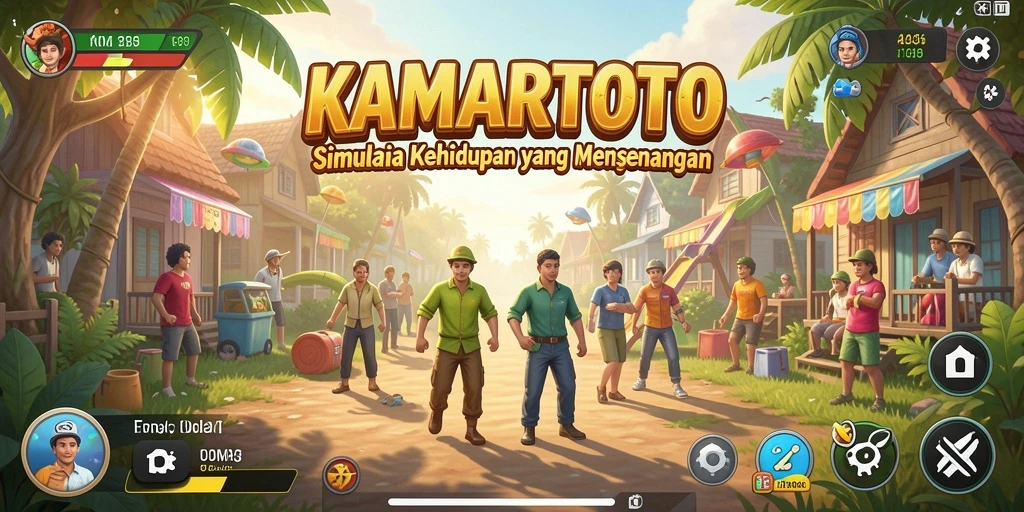 Tampilan gameplay KAMARTOTO yang menarik dan penuh warna.