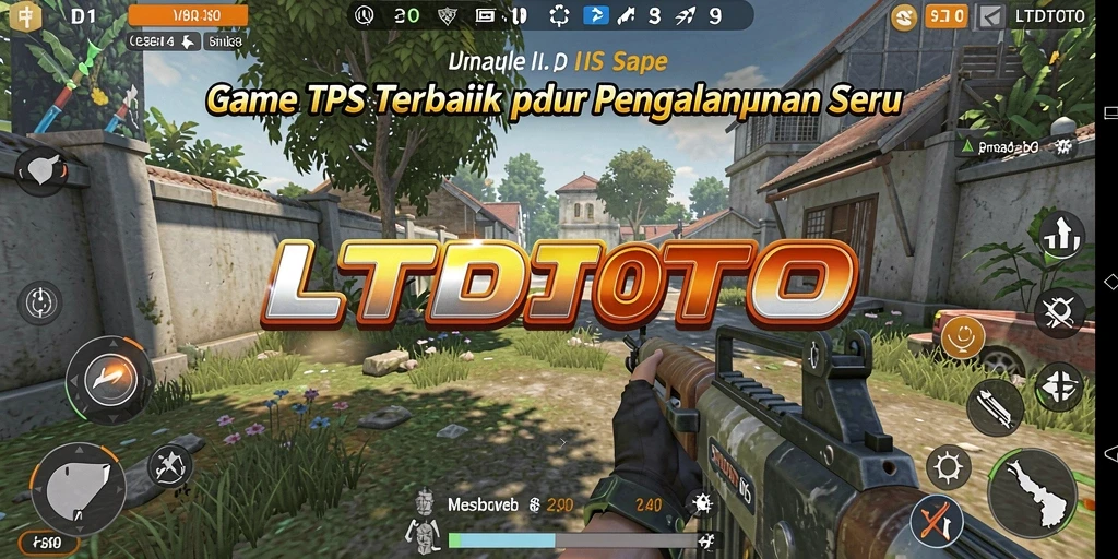 Tangkapan layar LTDTOTO menampilkan aksi intens dalam gameplay TPS.