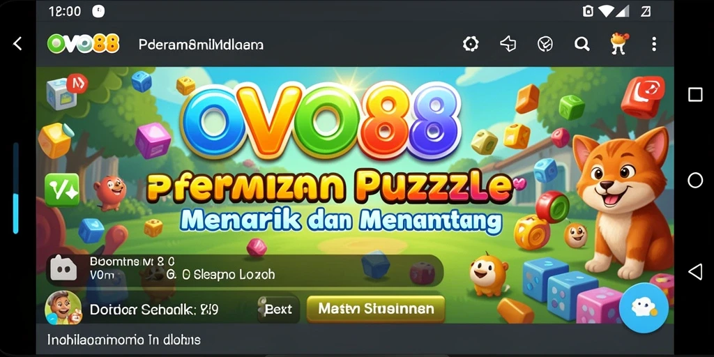 Screenshot gameplay OVO88 yang menunjukkan teka-teki menantang.