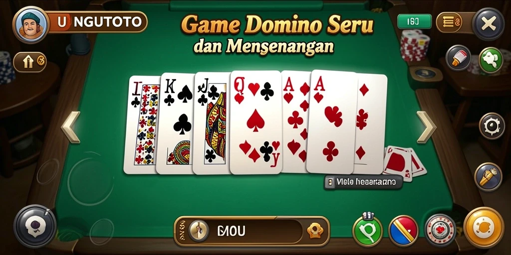Tampilan gameplay seru dalam aplikasi UNGUTOTO.