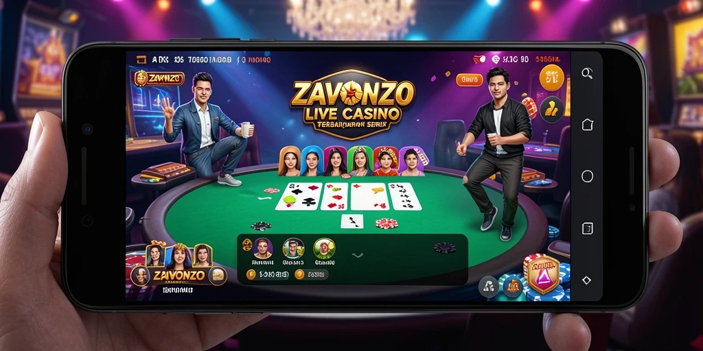 Gameplay seru dan realistis dari ZAVONZO di Live Casino.