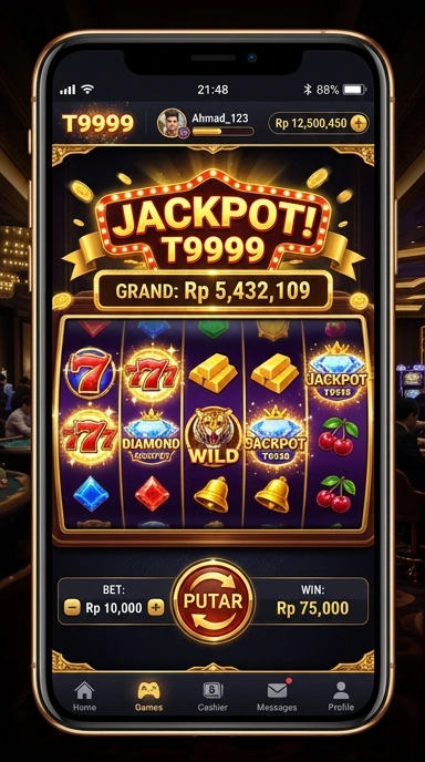 Screenshot tampilan utama aplikasi t9999 yang menampilkan berbagai kategori aplikasi.